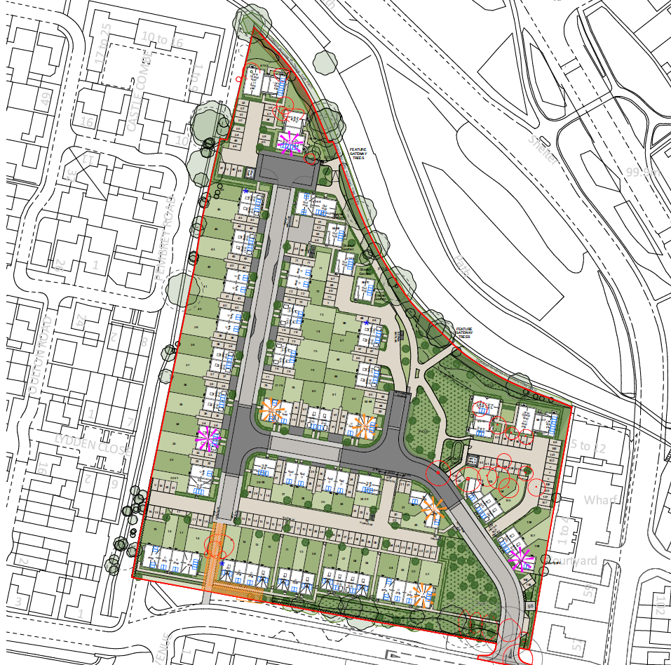 Site Map for Projects Drive Development